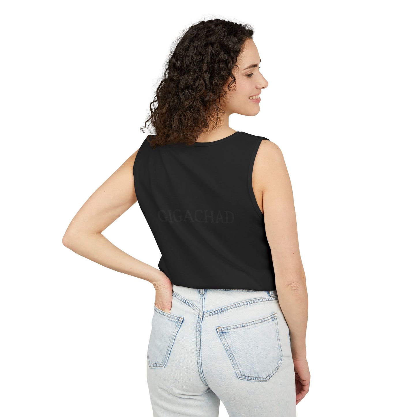 GIGA Unisex Garment-Dyed Tank Top, Summer Apparel, Funny Graphic Tee, Workout Wear, Unique Gift Idea, Casual Outfit