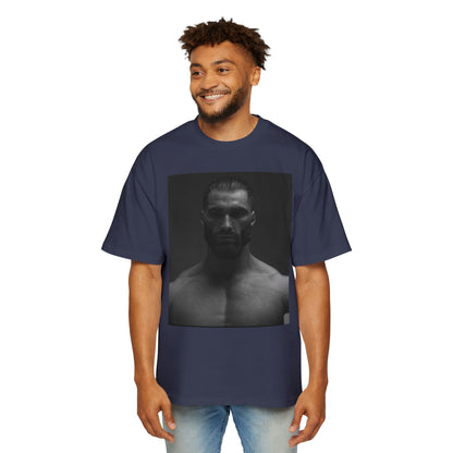 GIGA Stylish Men's Oversized Tee for Comfort Lovers, Casual Wear, Street Style, Gift for Him, Trendy Tee with Gigachad Design