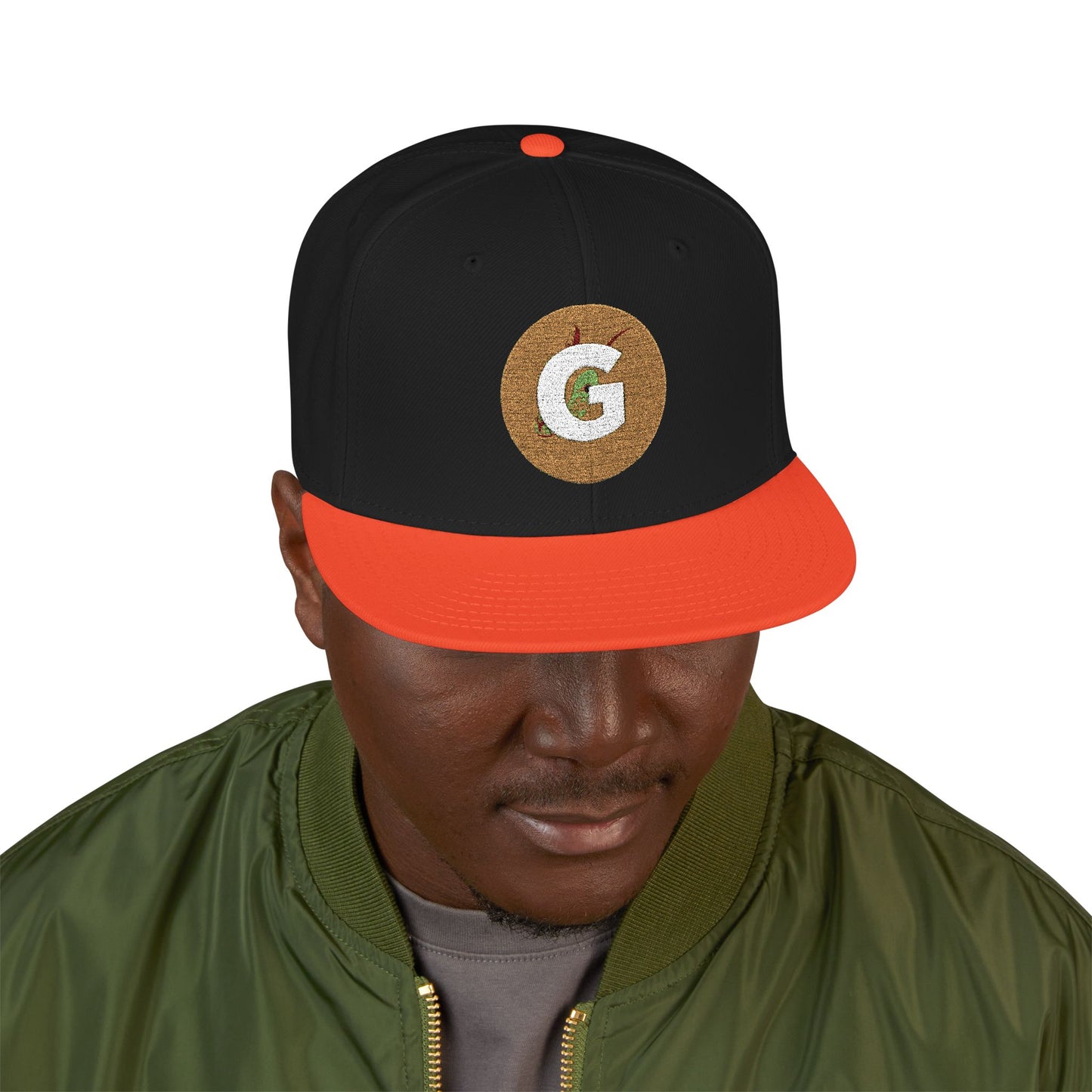 Custom Goat Embroidered Snapback Cap, Trendy Hat, Streetwear Accessory, Gift for Him, Casual Headwear, Sports Cap, Logo Hat