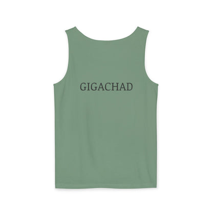 GIGA Unisex Garment-Dyed Tank Top, Summer Apparel, Funny Graphic Tee, Workout Wear, Unique Gift Idea, Casual Outfit