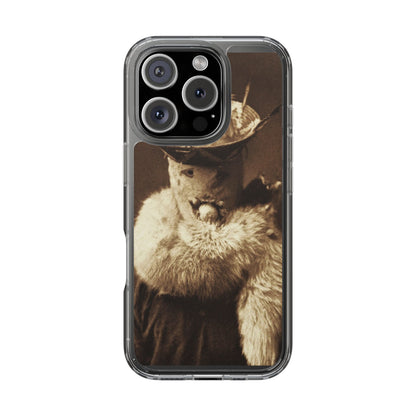 Yei Vintage Cat Photography Phone Case, Clear Cases, Unique Gift for Cat Lovers, Phone Accessory, Stylish Tech Gear, Animal Art