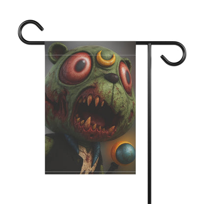 4NBT Spooky Garden Banner, Halloween Decoration, Unique Yard Art, Outdoor Scarecrow Sign, Whimsical Home Decor
