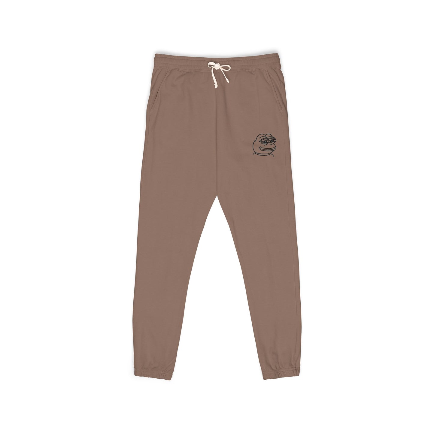 Pepe Cozy Garment-Dyed Fleece Sweatpants for Ultimate Relaxation, Lounge Pants, Relaxed Fit Joggers, Birthday Gift, Comfortable Homewear