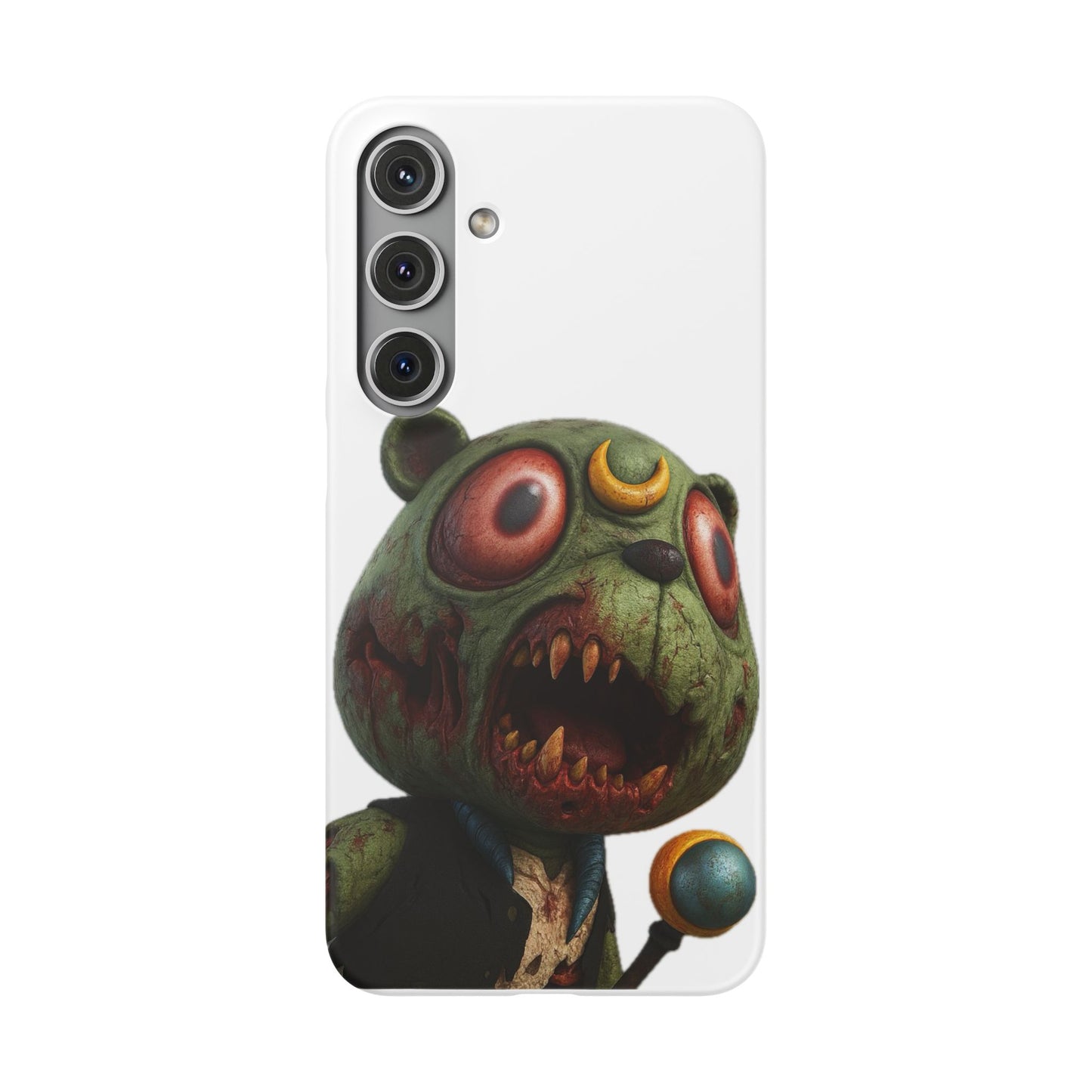 4NBT Zombie Bear Phone Case, Horror Snap Case, Cute but Spooky Accessory, Gift for Halloween, Unique Phone Cover