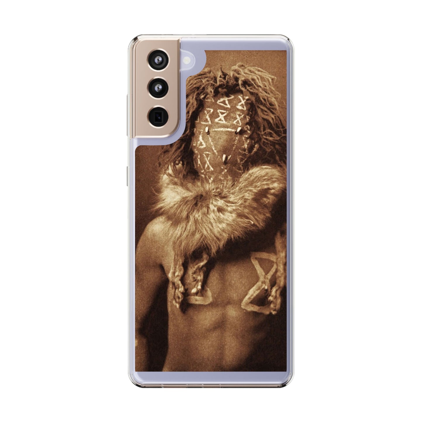 Yei Artistic Clear Phone Case for Unique Expression, Phone Accessories, Nature Lovers, Boho Style, Gift for Him/Her