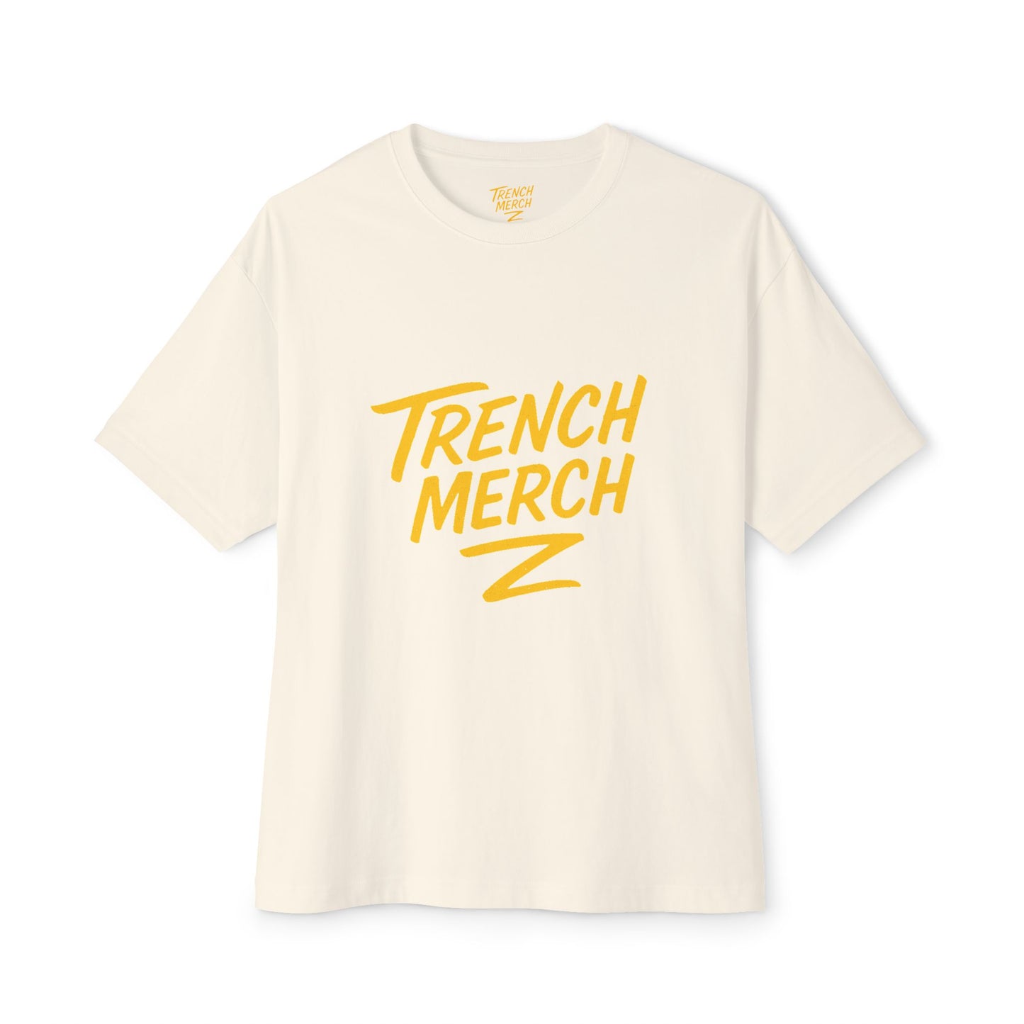 Trench Merch Unisex Oversized Boxy Tee | Casual Graphic T-Shirt for Everyday Style, Gifts for Friends, Summer Comfort, Streetwear Fashion