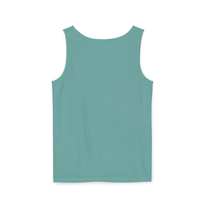 Unisex Garment-Dyed Tank Top with 4NBT Design, Summer Apparel, Casual Wear, Gift for Friends, Individual Expression Top