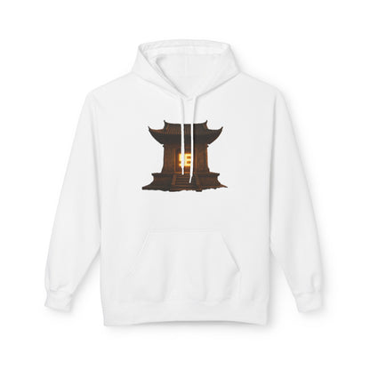 YZY Swasticoin Serene Lantern Hoodie, Cozy Fleece Hooded Sweatshirt, Gift for Nature Lovers, Casual Wear, Outdoor Adventures, Fall Fashion