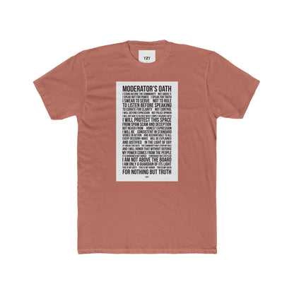 4NBT Moderator's Oath Unisex Cotton Crew Tee, Funny T-Shirt, Gift for Moderators, Social Media Apparel, Casual Tee, Unique Graphic Shirt