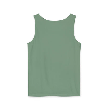 Unisex Garment-Dyed Tank Top with 4NBT Design, Summer Apparel, Casual Wear, Gift for Friends, Individual Expression Top