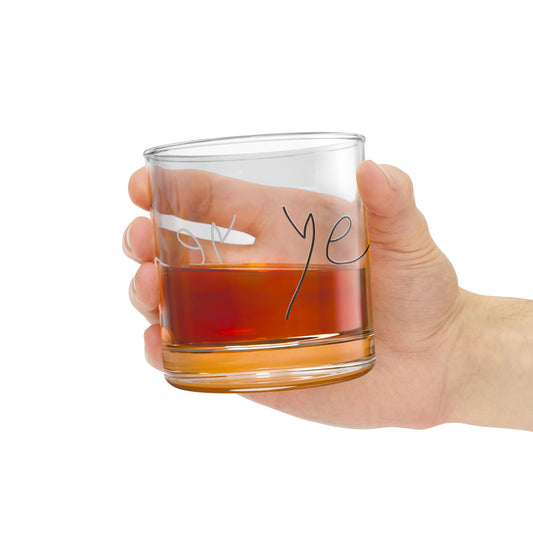 Ye 7BN Elegant Handcrafted Rocks Glass, Perfect for Home Bar, Enjoy in Style, Great Gift for Whiskey Lovers, Wedding, Housewarming, Parties