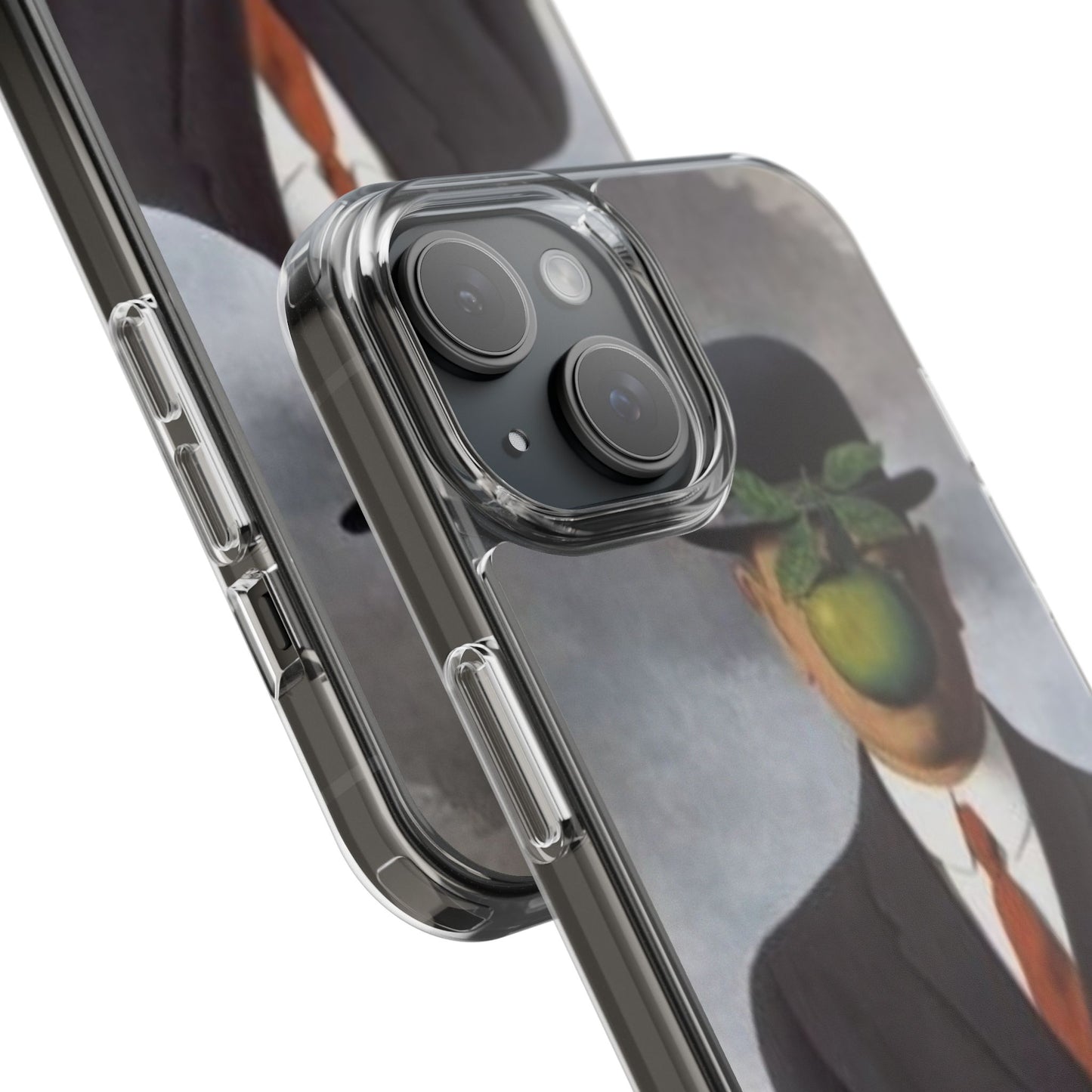 @ye Artistic Clear Phone Cases with Surrealist Design, Unique Gift for Art Lovers, Transparent Phone Protection for Every Occasion
