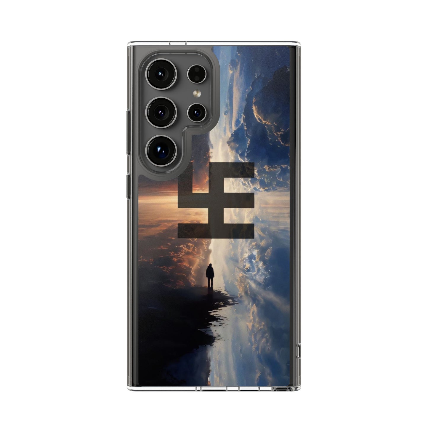 Swasticoin Nature-Themed Clear Phone Case, Unique Phone Cover with Scenic Design, Eco-Friendly Protection, Gift for Travelers, Custom Phone Accessory