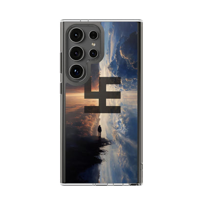 Swasticoin Nature-Themed Clear Phone Case, Unique Phone Cover with Scenic Design, Eco-Friendly Protection, Gift for Travelers, Custom Phone Accessory
