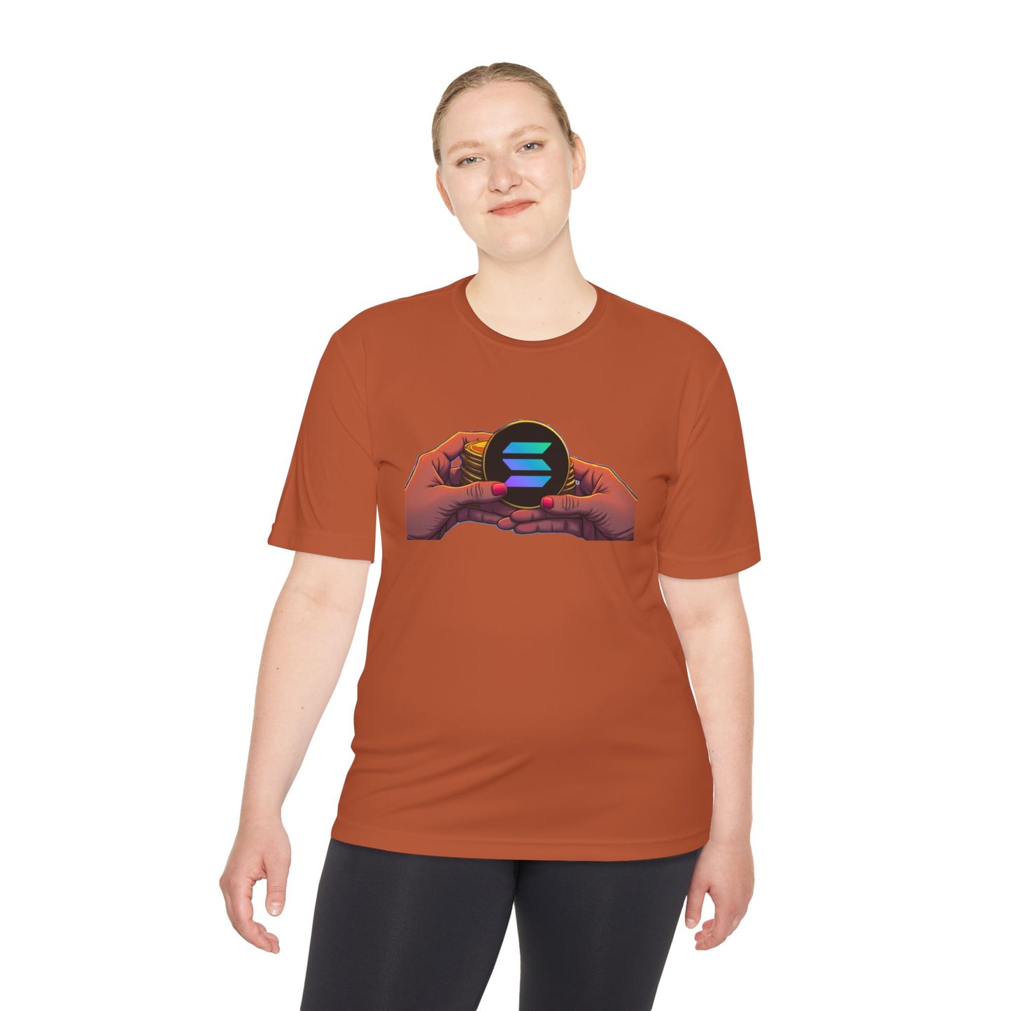 Unisex Moisture Wicking Tee featuring SOLANA & YZY designs, Perfect for Athletes, Casual Wear, Fitness Goals, Everyday Use, Sports Events
