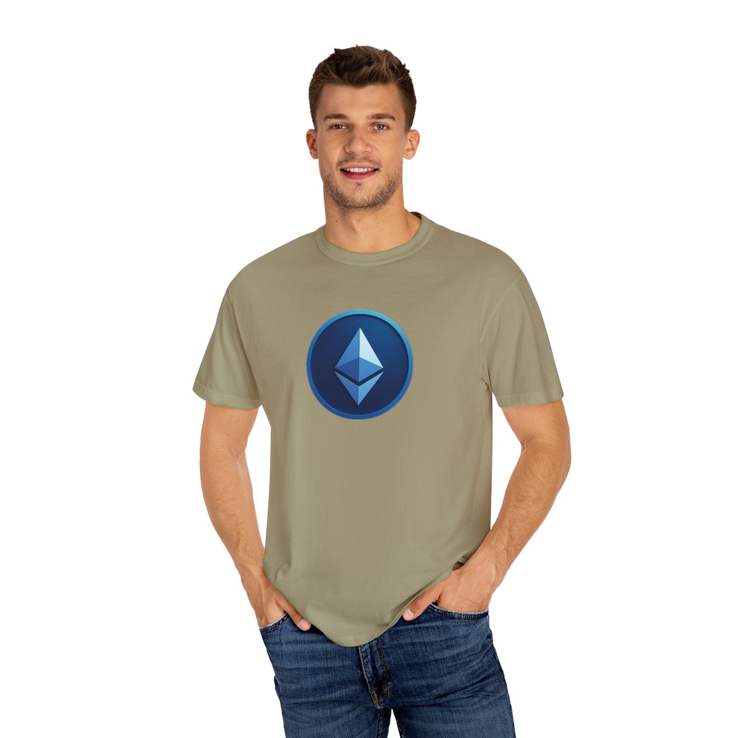 Ethereum Graphic T-Shirt, Unisex Casual Tee, Blockchain Apparel, Gamer Shirt, Crypto Gift, Stylish Streetwear