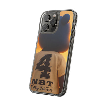 4NBT Trillion Bear Clear Phone Case, Aesthetic Phone Cover, Unique Gift for Animal Lovers, Stylish iPhone Accessory, Perfect for Birthdays