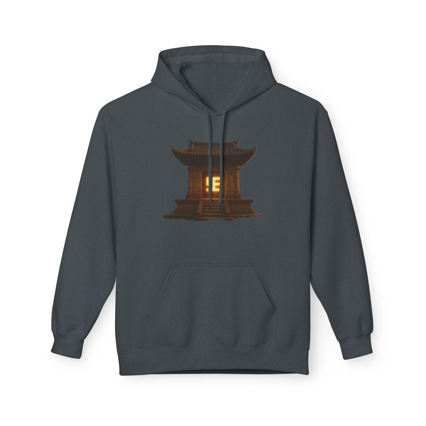 YZY Swasticoin Serene Lantern Hoodie, Cozy Fleece Hooded Sweatshirt, Gift for Nature Lovers, Casual Wear, Outdoor Adventures, Fall Fashion