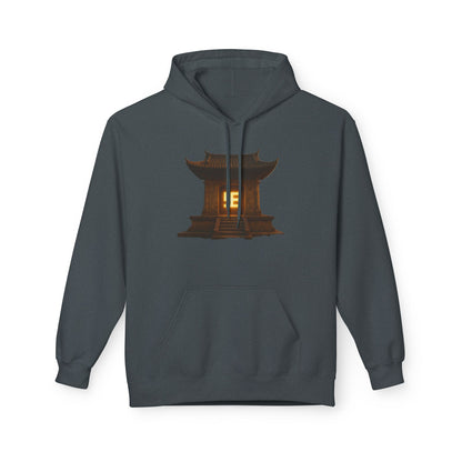 YZY Swasticoin Serene Lantern Hoodie, Cozy Fleece Hooded Sweatshirt, Gift for Nature Lovers, Casual Wear, Outdoor Adventures, Fall Fashion