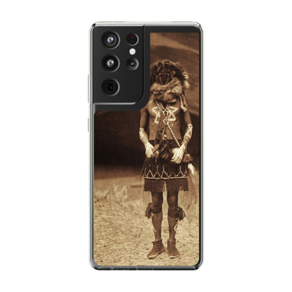 Vintage Spirit Animal Clear Phone Case, Eco-Friendly Cell Phone Cover, Unique Gift for Nature Lovers, Boho Style Mobile Accessory, [...]