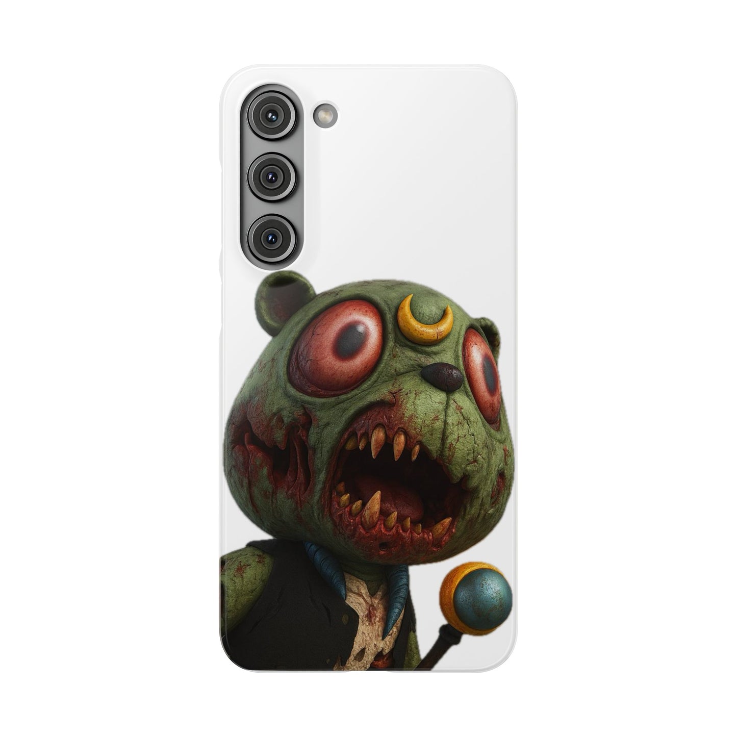 4NBT Zombie Bear Phone Case, Horror Snap Case, Cute but Spooky Accessory, Gift for Halloween, Unique Phone Cover