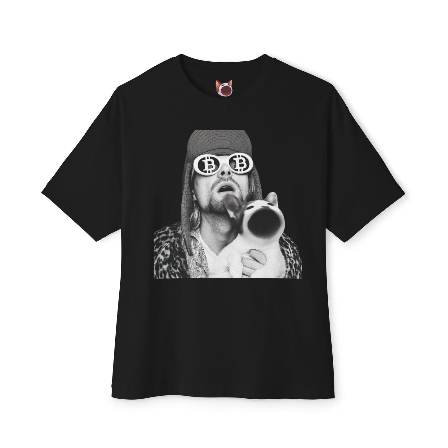 POPCAT Graphic Tee, Relaxed Fashion Top, Unique Gift for Cat Lovers, Funny Statement Shirt, Ideal for Gift Giving