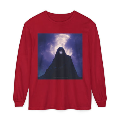 Swasticoin Mystical Mountain Long Sleeve T-Shirt | Unisex Graphic Tee, Trendy Layering Top, Casual Wear, Perfect Gift for Adventurers
