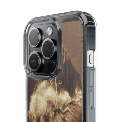 Yei Vintage Art Phone Case, Clear Case, Unique Gift for Art Lovers, Bohemian Style, Customizable Phone Cover, Trendy Accessories