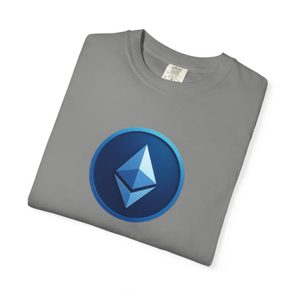 Ethereum Graphic T-Shirt, Unisex Casual Tee, Blockchain Apparel, Gamer Shirt, Crypto Gift, Stylish Streetwear