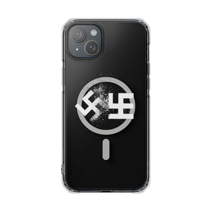 Swasticoin Magnetic Clear Phone Case, Stylish Protective Case for iPhones, Durable and Trendy Phone Cover, Perfect Gift for Tech Lovers, Modern Design