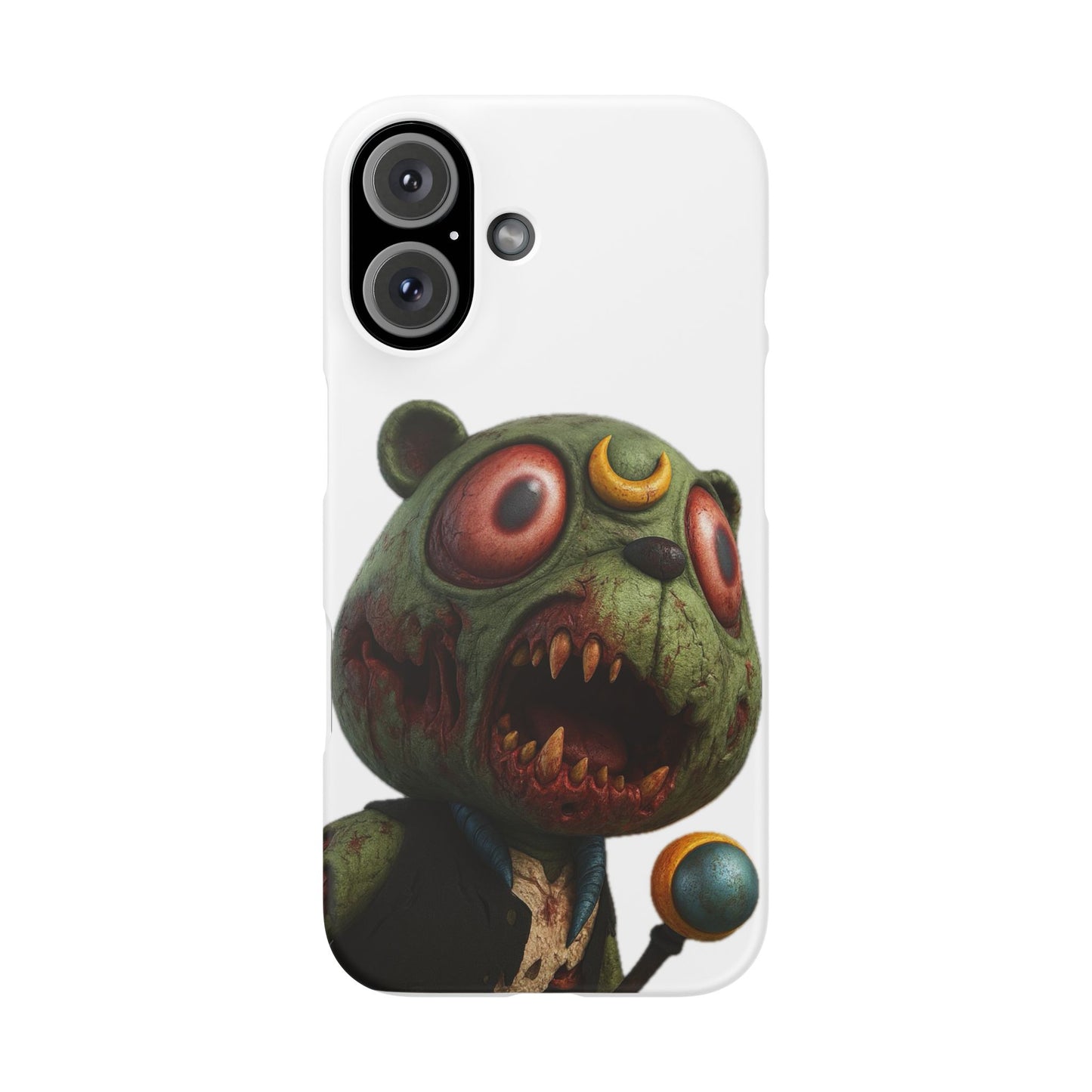 4NBT Zombie Bear Phone Case, Horror Snap Case, Cute but Spooky Accessory, Gift for Halloween, Unique Phone Cover