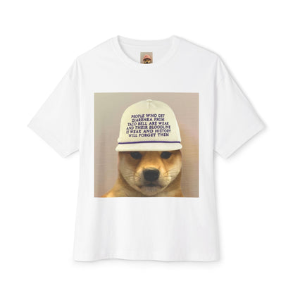 WIF Humorous Dog-Themed Oversized Tee, Casual Graphic Shirt, Gift for Pet Lovers, Funny T-Shirt, Unisex Boxy Tee