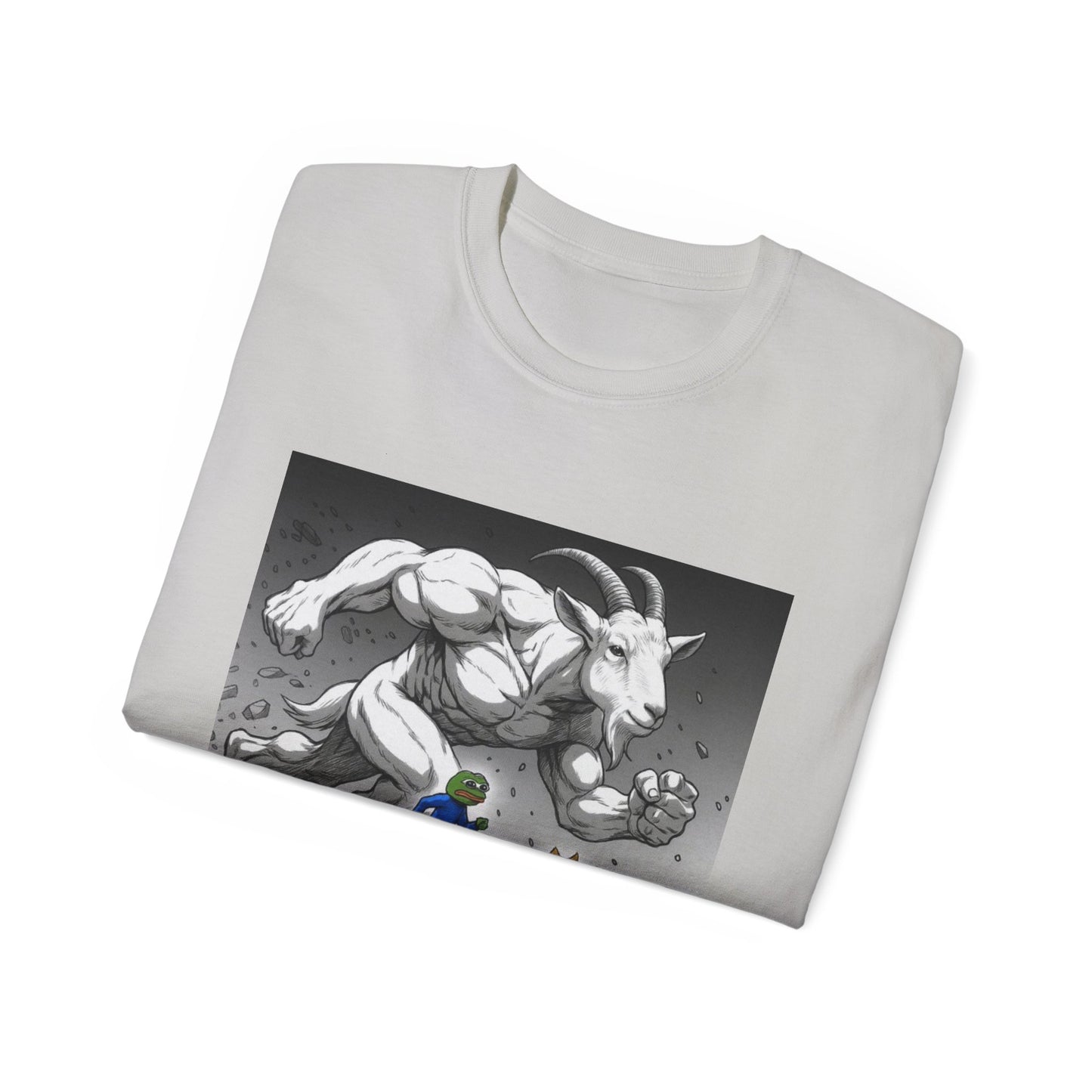 Epic Goat Chase Unisex Tee, Art Tee, Graphic Shirt, Gift for Animal Lovers, Funny T-Shirt, Cartoon Art Tee