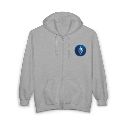 Ethereum Unisex Heavy Blend™ Full Zip Hooded Sweatshirt