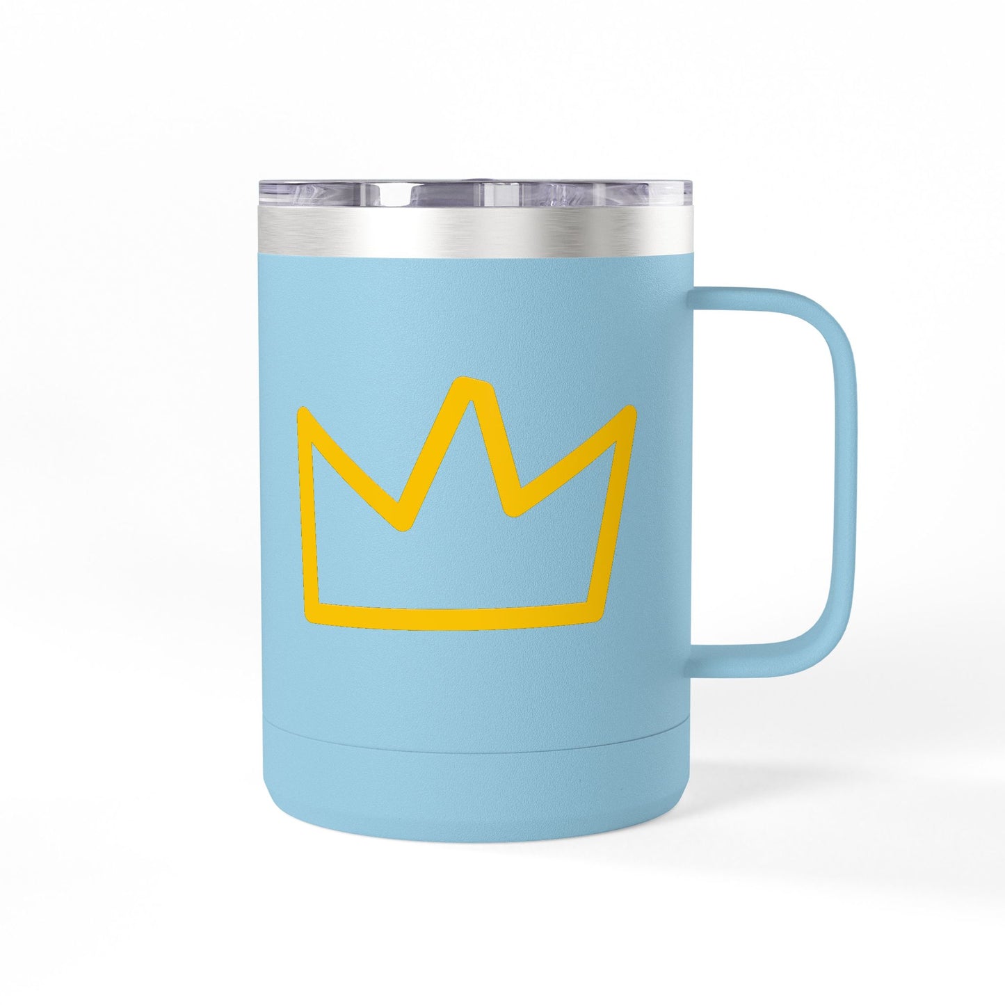 Trench Merch Crown Coffee Mug Tumbler, Perfect for Beach Lovers, Gifts for Friends, Summer Getaways, Adventure Travel, Crown Design