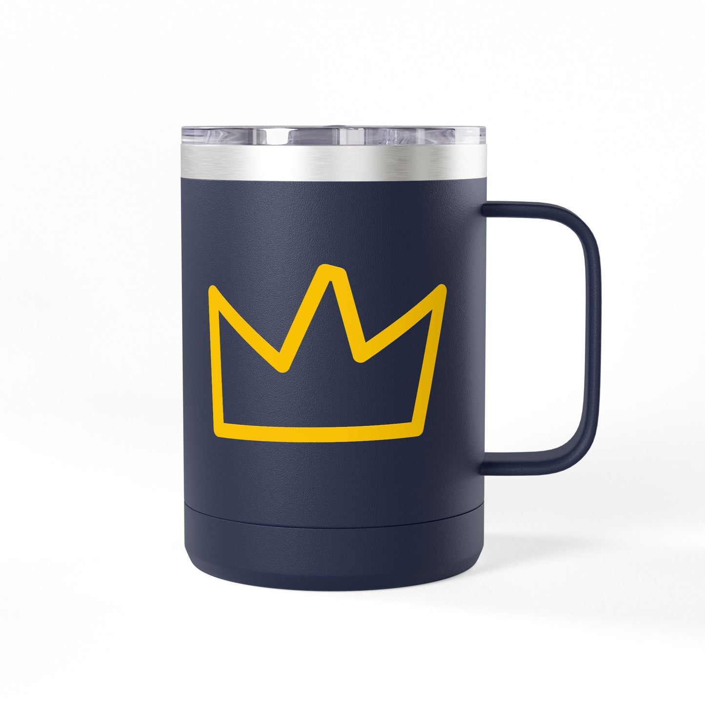 Trench Merch Crown Coffee Mug Tumbler, Perfect for Beach Lovers, Gifts for Friends, Summer Getaways, Adventure Travel, Crown Design
