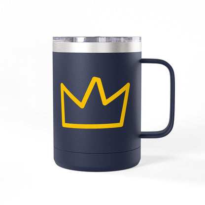 Trench Merch Crown Coffee Mug Tumbler, Perfect for Beach Lovers, Gifts for Friends, Summer Getaways, Adventure Travel, Crown Design