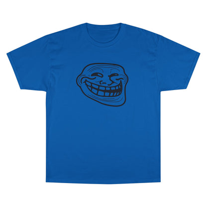 TROLL Funny Meme Champion T-Shirt, Humor Shirt, Gift for Gamers, Casual Wear, Laughing Face Tee, Perfect for Parties