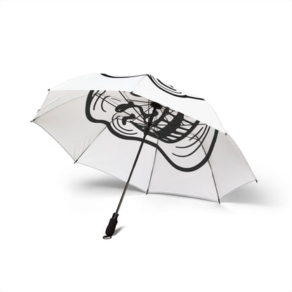TROLL Face Umbrella | Funny Semi-Automatic Foldable Umbrella, Perfect Gift for Rainy Days, Joke Umbrella for Friends, Humorous Accessory