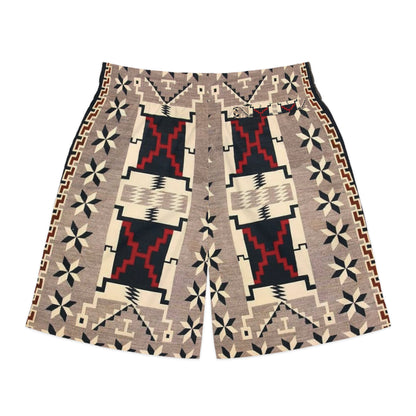 Yei Pattern Men's Jogger Shorts, Bohemian Style Activewear, Summer Leisure Shorts, Beachwear, Unique Gifts for Him
