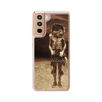 Vintage Spirit Animal Clear Phone Case, Eco-Friendly Cell Phone Cover, Unique Gift for Nature Lovers, Boho Style Mobile Accessory, [...]