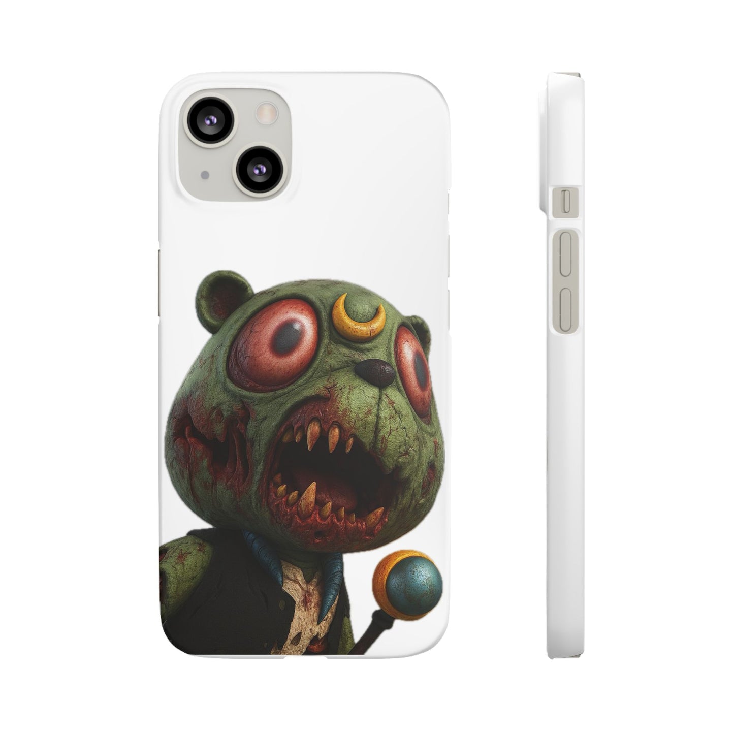 4NBT Zombie Bear Phone Case, Horror Snap Case, Cute but Spooky Accessory, Gift for Halloween, Unique Phone Cover