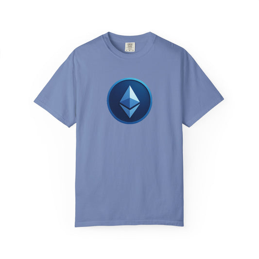 Ethereum Graphic T-Shirt, Unisex Casual Tee, Blockchain Apparel, Gamer Shirt, Crypto Gift, Stylish Streetwear