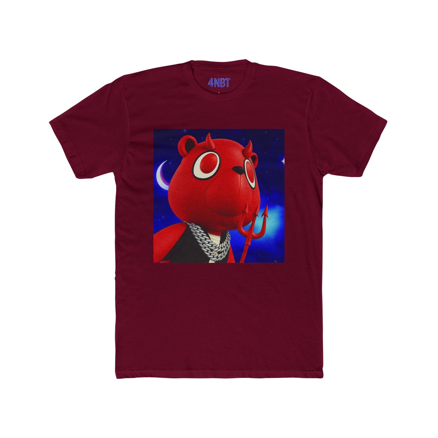 4NBT Red Bear Graphic Tee - Fun Unisex Cotton Crew Tee, Casual Wear, Gamer Shirt, Unique Gift, Streetwear Style