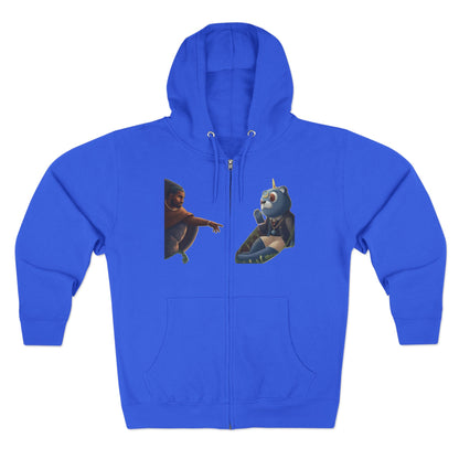 4NBT Unisex Graphic Zip Hoodie with Unique Designs, Cozy Casual Wear, Perfect Gift for Friends, Streetwear Essentials, Unisex Fashion Item