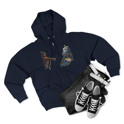 4NBT Unisex Graphic Zip Hoodie with Unique Designs, Cozy Casual Wear, Perfect Gift for Friends, Streetwear Essentials, Unisex Fashion Item