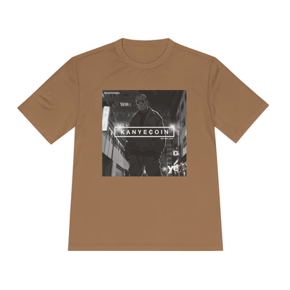 KANYECOIN Unisex Moisture Wicking Tee, Cool Graphic Tee, Music Lover Gift, Urban Style Shirt, Sportswear, Trendy Tee for Fans