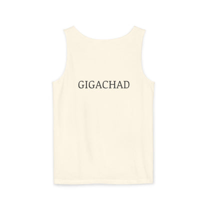 GIGA Unisex Garment-Dyed Tank Top, Summer Apparel, Funny Graphic Tee, Workout Wear, Unique Gift Idea, Casual Outfit