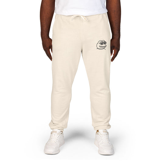 Pepe Cozy Garment-Dyed Fleece Sweatpants for Ultimate Relaxation, Lounge Pants, Relaxed Fit Joggers, Birthday Gift, Comfortable Homewear
