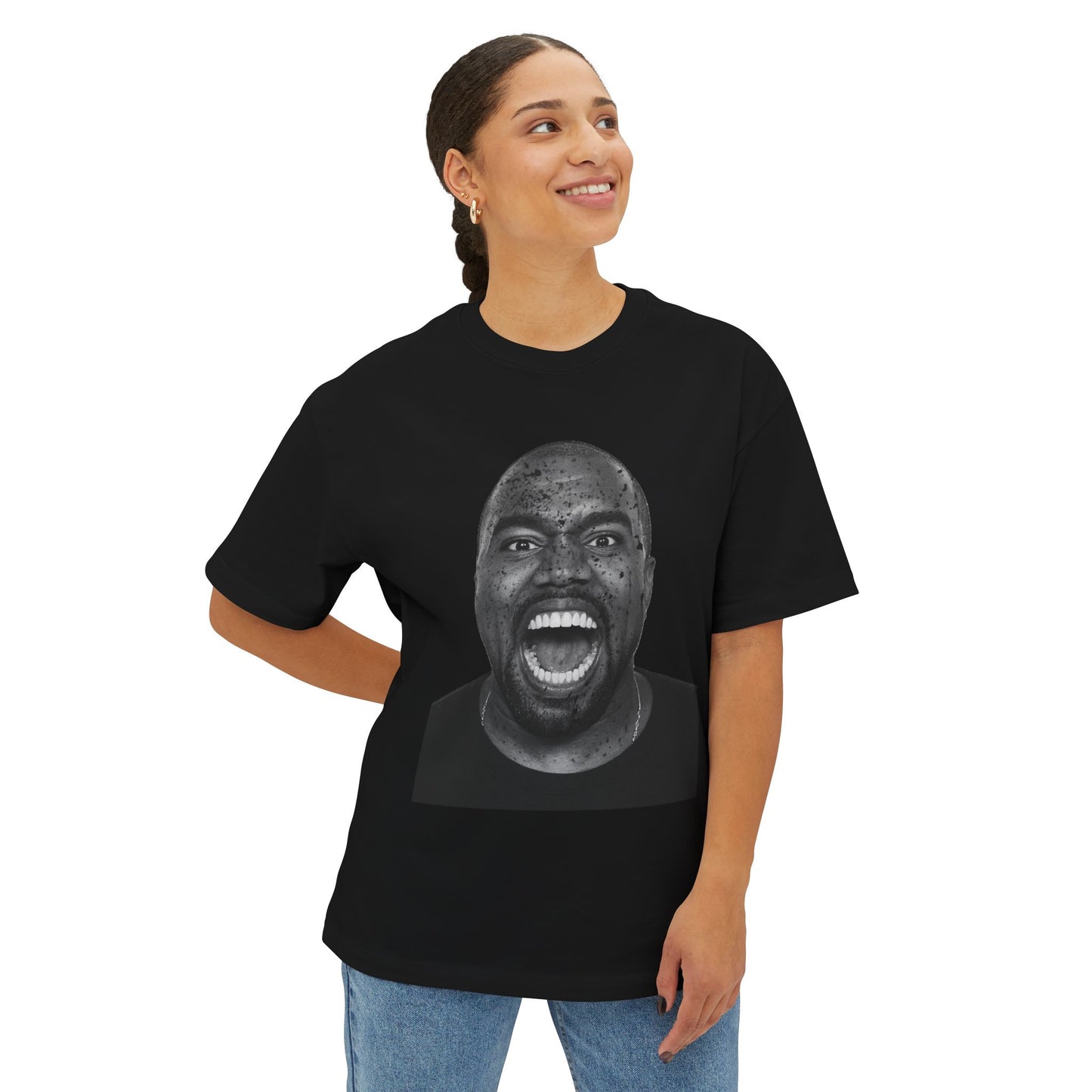 Ye Bold Expression Unisex Oversized Tee - Graphic T-Shirt for Music Lovers, Streetwear, Gift Idea, Casual Wear, Urban Style